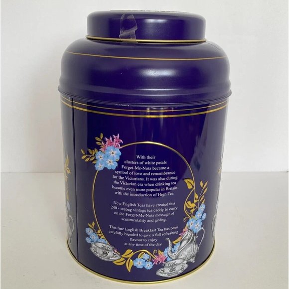 Traditional English Teas Vintage Victorian Tin Fine Ceylon Breakfast 240 Bags - Picture 3 of 9
